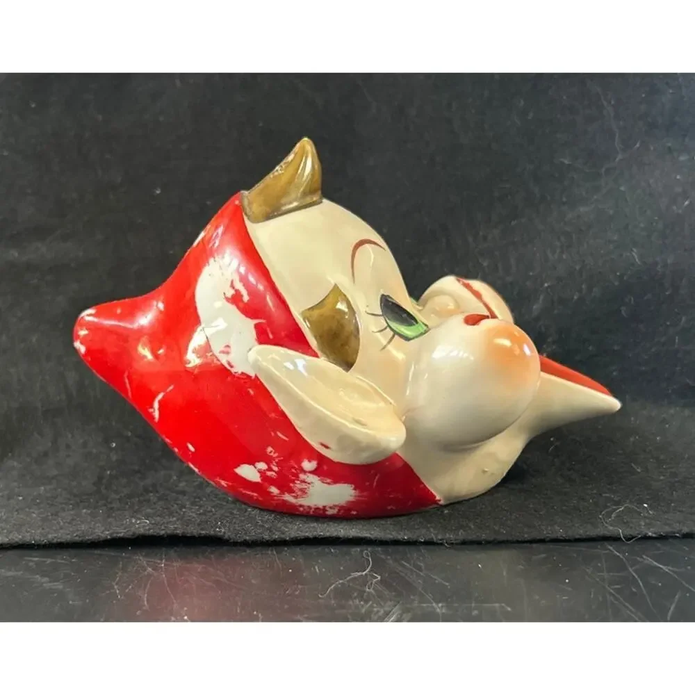 Vintage 1940s Pixie Head Tray Novelty Collectible Japan